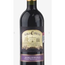 VINO TINTO BORGO CIPRESSI NERO D´AVOLA 750 ML VINO TINTO BORGO CIPRESSI NERO D´AVOLA 750 ML