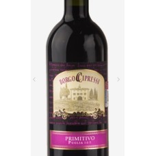 VINO TINTO BORGO CIPRESSI PRIMITIVO 750 ML VINO TINTO BORGO CIPRESSI PRIMITIVO 750 ML