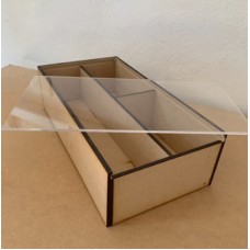 CAJA DE MADERA CON TAPA DE ACRILICO P/ 2 BOTELLAS PZA CAJA DE MADERA CON TAPA DE ACRILICO P/ 2 BOTELLAS PZA