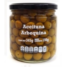 ACEITUNA LOSADA ARBEQUINA CON HUESO 345 GRS
