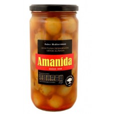 ACEITUNA VERDE ALIÑADA SIN HUESO AMANIDA PZA