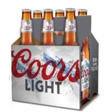 CERVEZA COORS LIGHT SIX PACK PZA