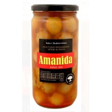 ACEITUNA VERDE SIN HUESO AMANIDA PZA