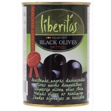 ACEITUNAS GOURMET NEGRAS LISAS/H LIBERITAS 425 GRS