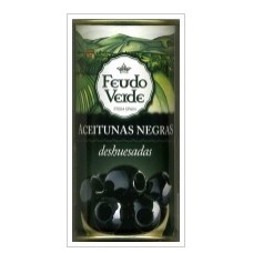 ACEITUNAS NEGRAS LISA C/H FEUDO VERDE 314 GRS