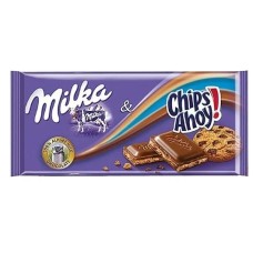 CHOCOLATE MILKA CHIPS AHOY 100GRS