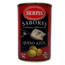ACEITUNAS RELLENAS DE QUESO AZUL SERPIS 300 GRS